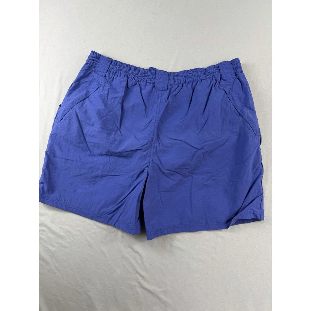world wide sportsman swim trunks shorts, cargo pocket, men's xl, blue